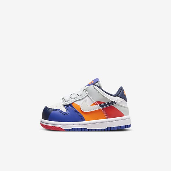Blue and orange nike dunks or toddlers online